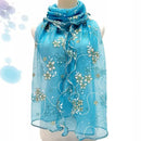 Cachecol de renda feminino