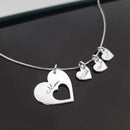 SYRA com Amor - Colar de corações com nome personalizado para mãe