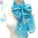 Cachecol de renda feminino