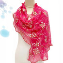 Cachecol de renda feminino