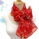 Cachecol de renda feminino