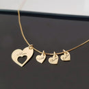 SYRA com Amor - Colar de corações com nome personalizado para mãe