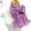 Cachecol de renda feminino