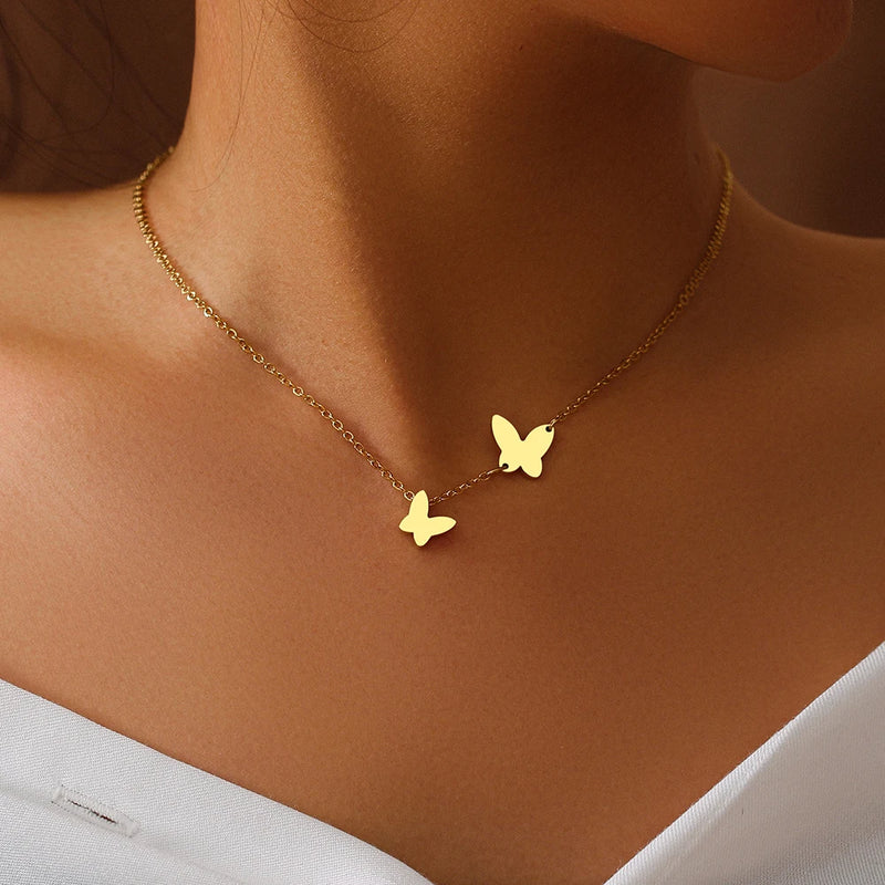 Colar pingente de Borboleta