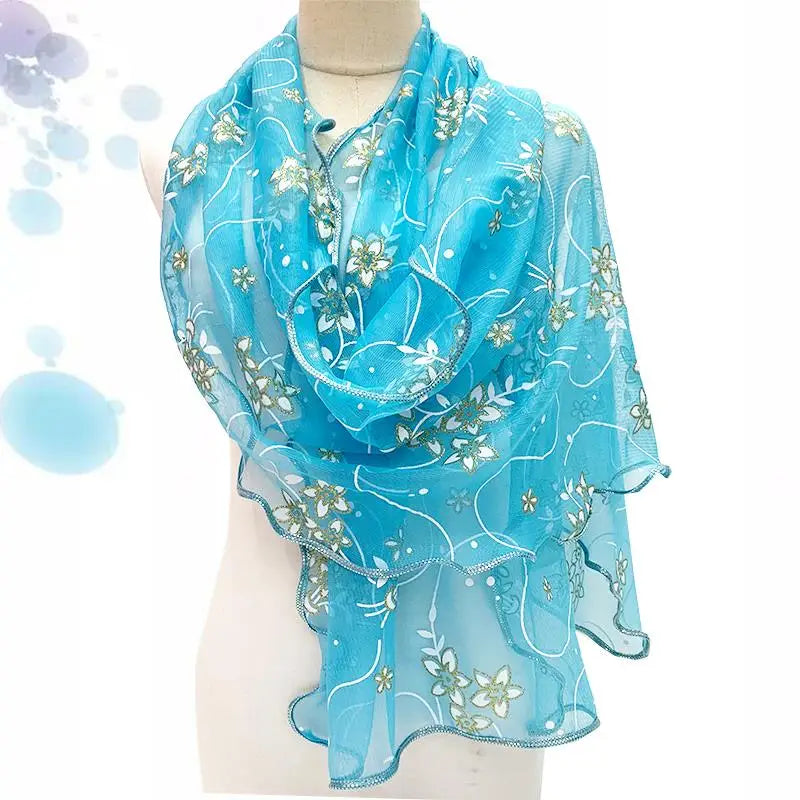 Cachecol de renda feminino