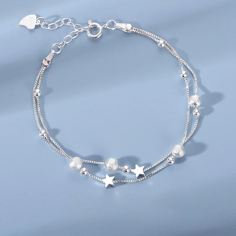 Pulseiras de prata esterlina 925