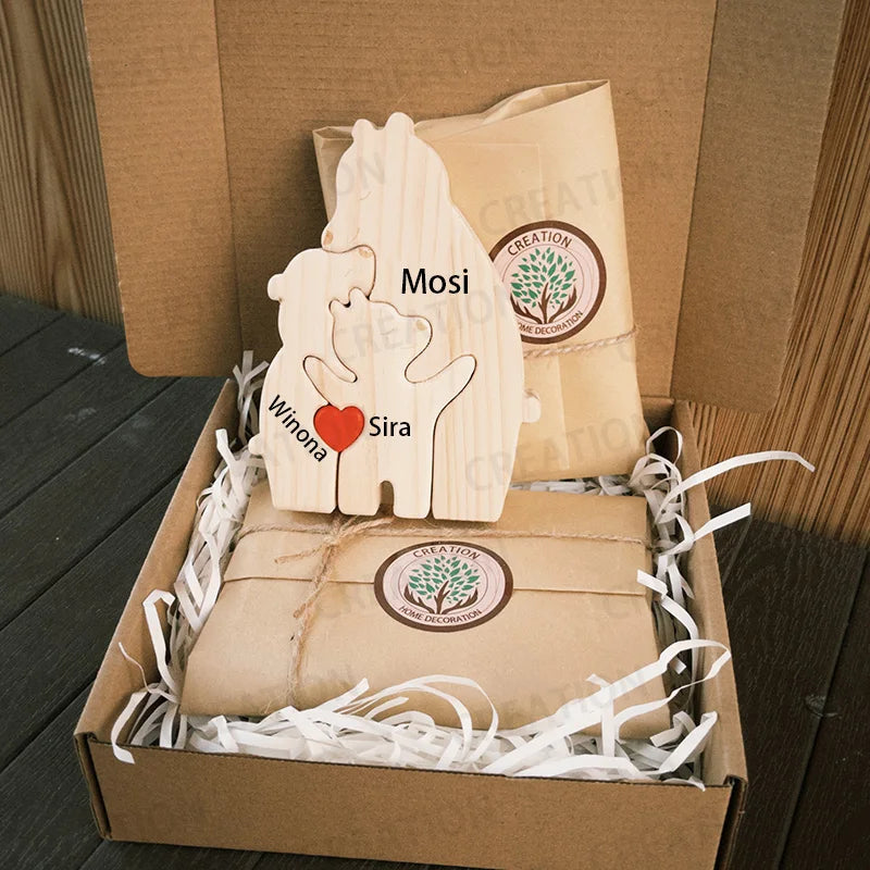 Quebra-cabeça de de urso personalizado