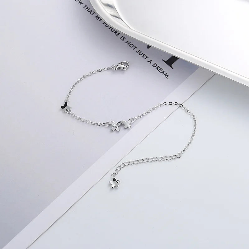 Pulseira butterfly em prata 925