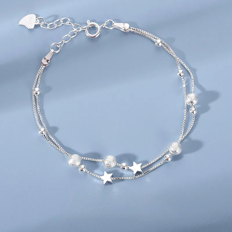 Pulseiras de prata esterlina 925