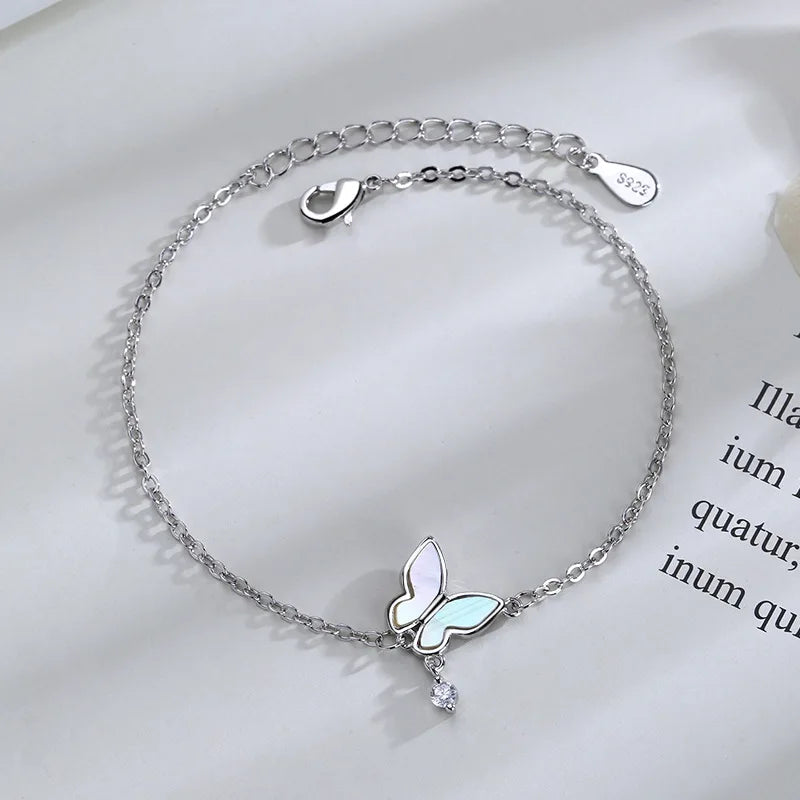 Pulseira butterfly em prata 925