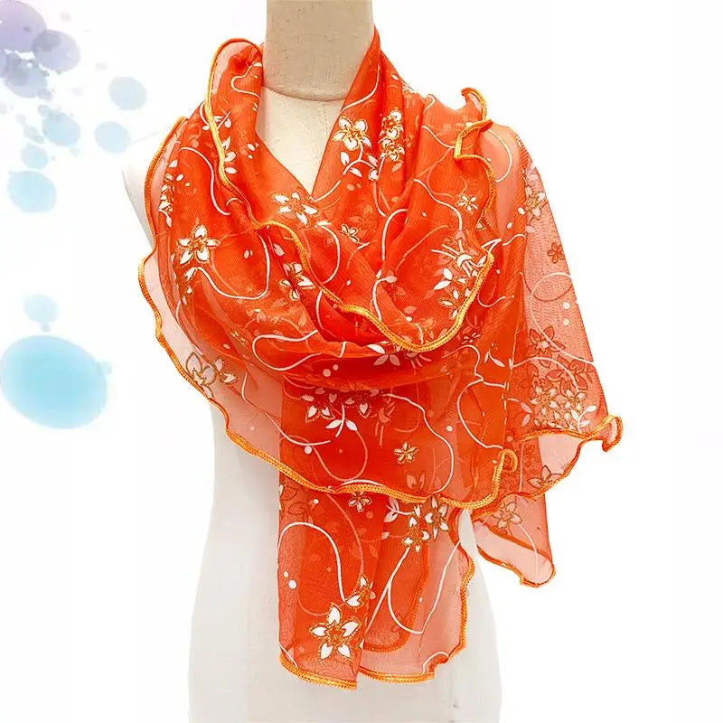 Cachecol de renda feminino