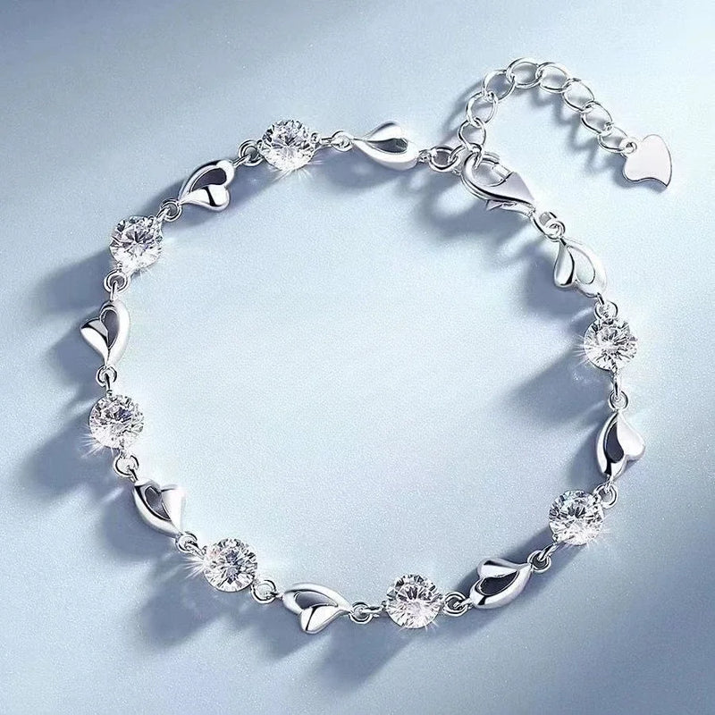 Pulseiras de prata esterlina 925