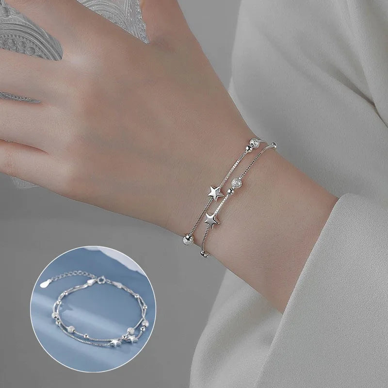 Pulseiras de prata esterlina 925