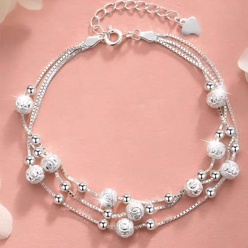 Pulseiras de prata esterlina 925