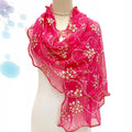 Cachecol de renda feminino