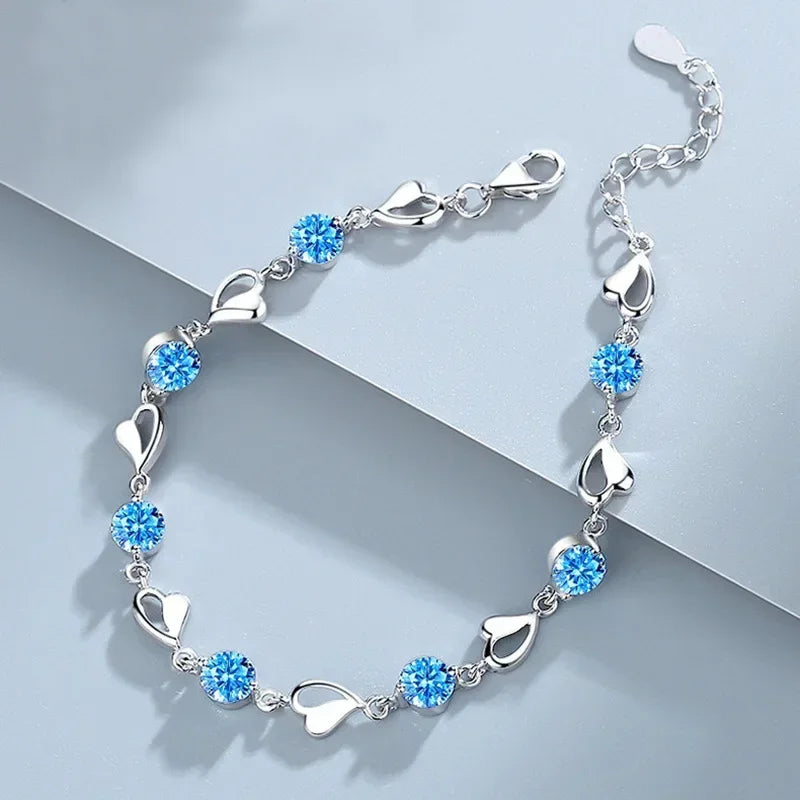 Pulseiras de prata esterlina 925