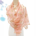 Cachecol de renda feminino