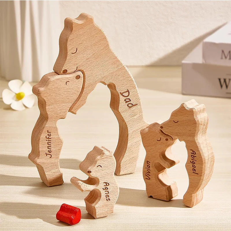 Quebra-cabeça de de urso personalizado