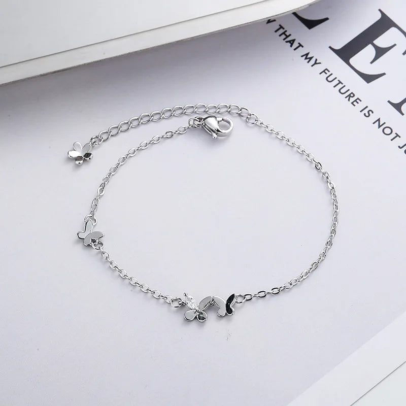 Pulseira butterfly em prata 925