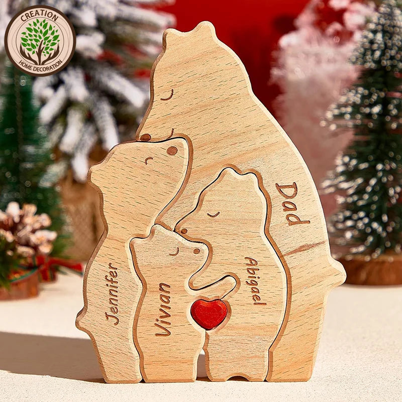 Quebra-cabeça de de urso personalizado