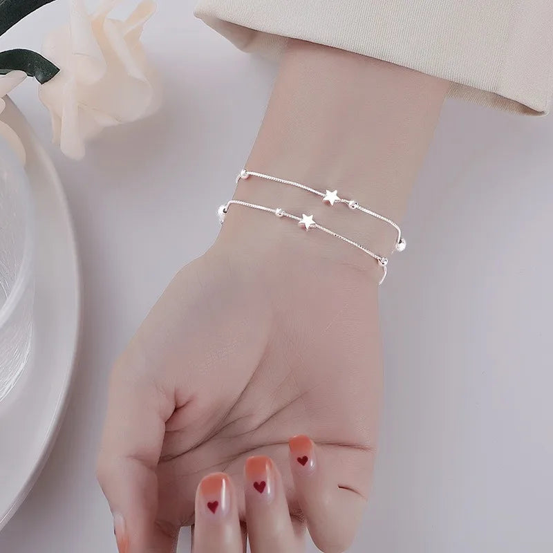Pulseiras de prata esterlina 925