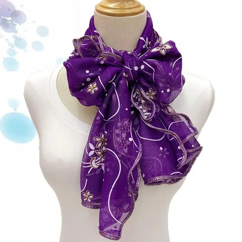 Cachecol de renda feminino