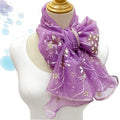 Cachecol de renda feminino
